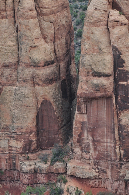seemingly doors into the rock